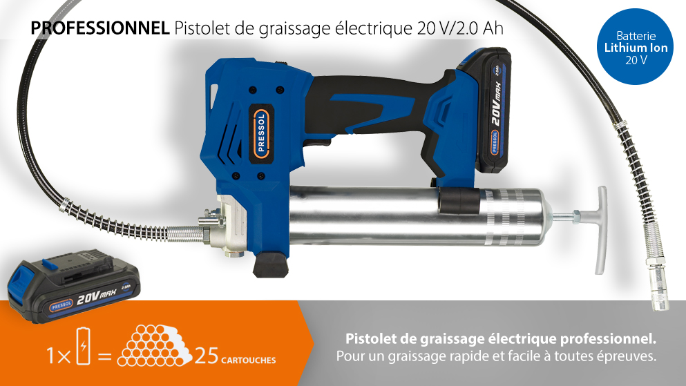 Pack surpresseur de graissage PRESSOL + fût graisse EP2 50 Kg